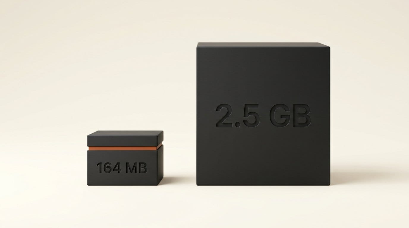 Phonon-2 download of 164 MB next to its 2.5 GB Parakeet TDT teacher model