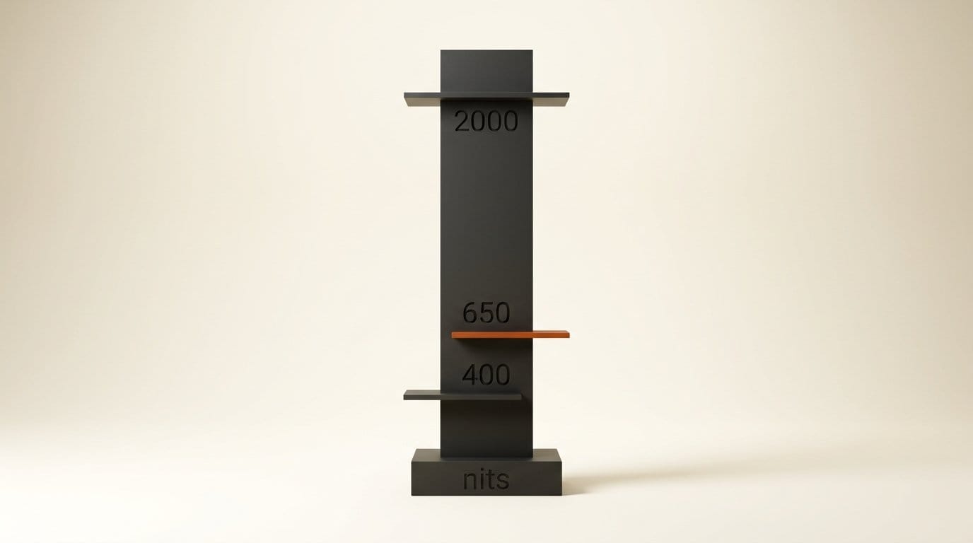 RTX Video HDR peak brightness setting: 400 to 2000 nits, with 650 nits as the default