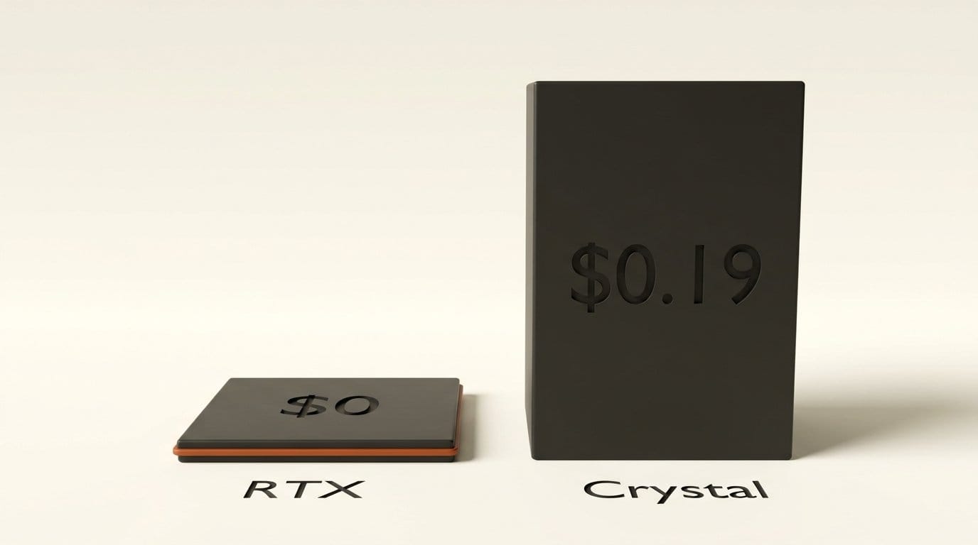 Cost to upscale one 4K frame: $0 with the local RTX Super Resolution node vs about $0.19 with Clarity AI Crystal Upscale