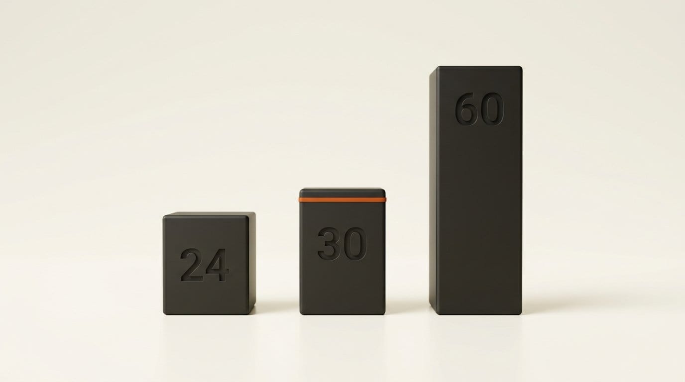 HyperFrames Studio export frame rates of 24, 30 and 60 frames per second, with 30 as the default