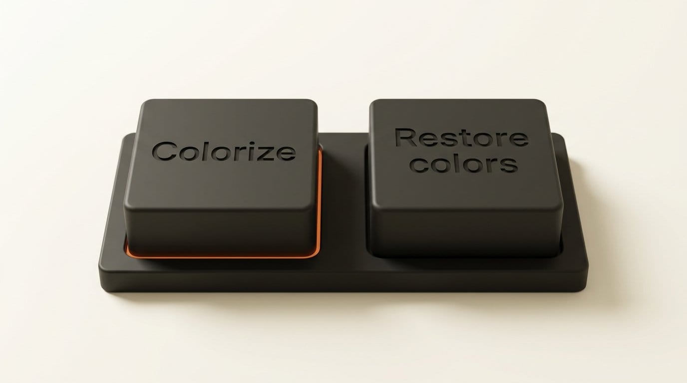 MyHeritage In Color has two modes: Colorize for black and white photos and Restore colors for faded color prints