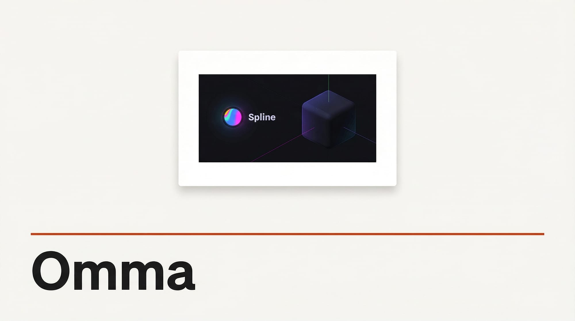Spline Ships Omma AI Canvas for 3D Web Design