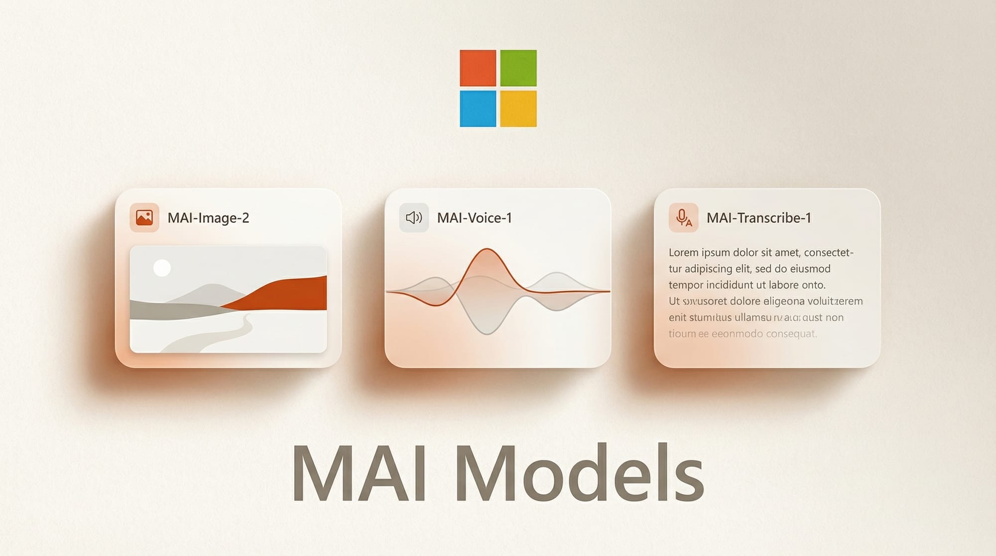 Microsoft Launches 3 In-House AI Models, Reducing OpenAI Dependence