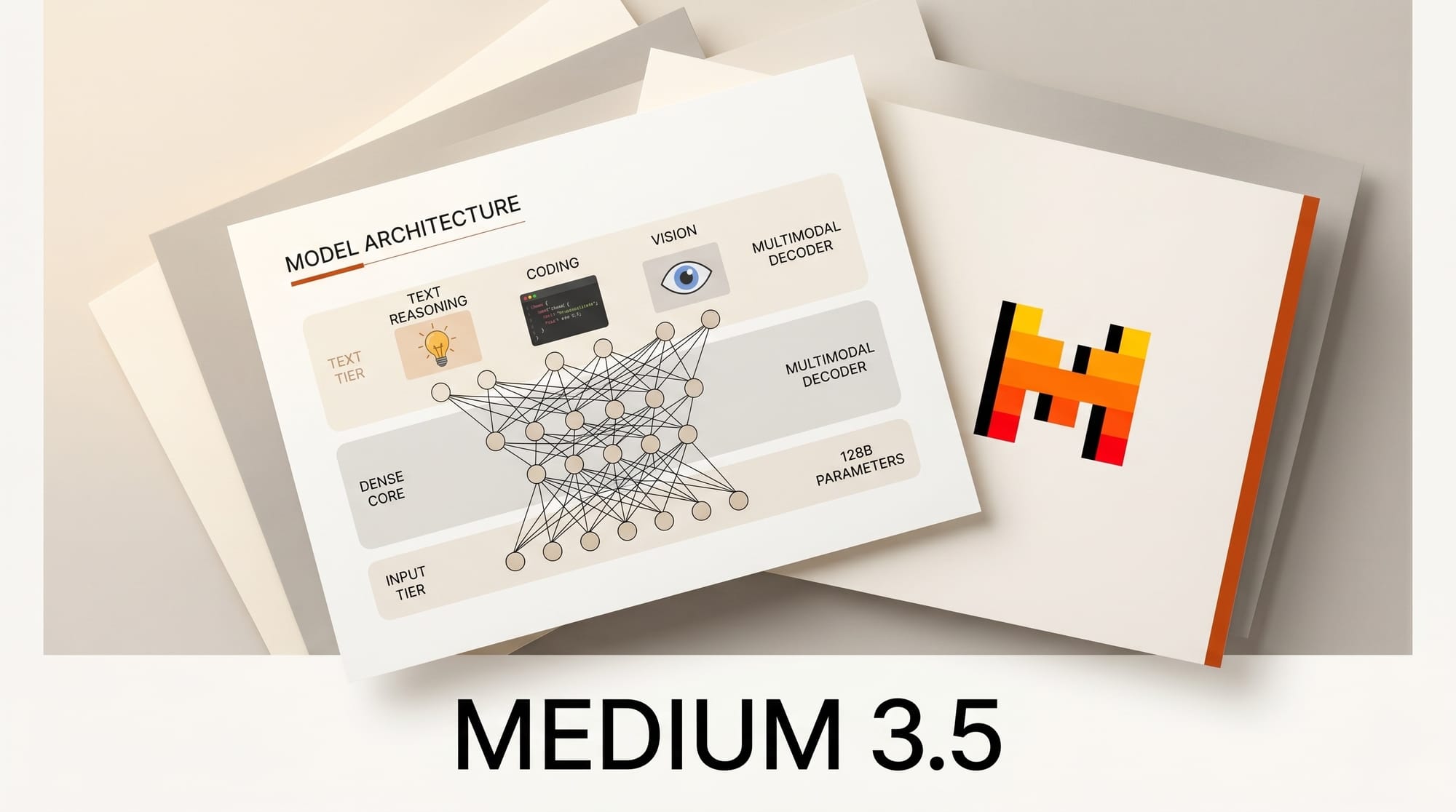 Mistral Medium 3.5: 128B Open Weights, Cloud Vibe Agents