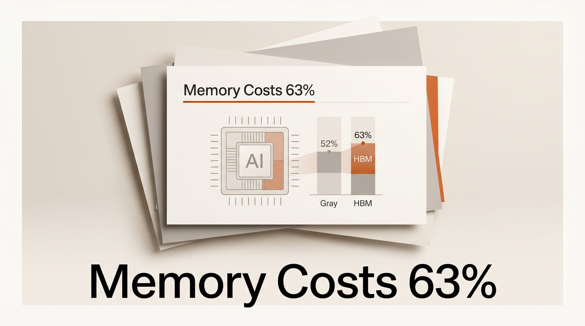 Why AI Tool Prices Won't Drop: Memory Now 63% of Chip Costs