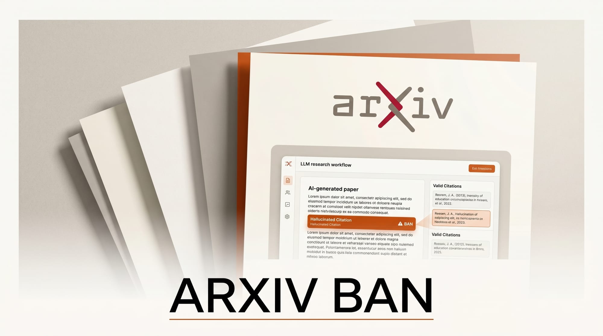 arXiv Bans Authors 1 Year for AI Hallucinated Citations