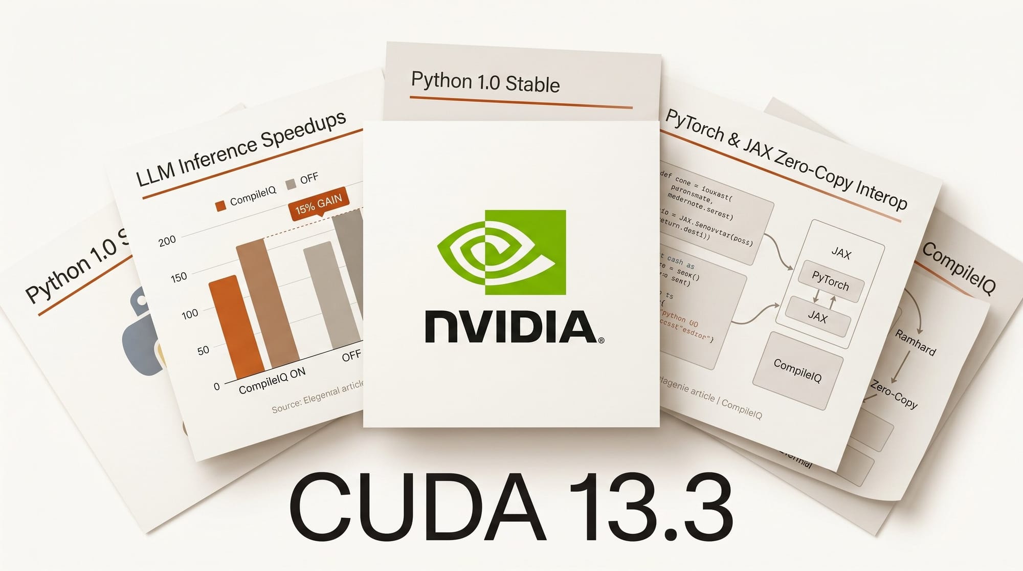 CUDA 13.3 Ships Python 1.0 + 15% LLM Inference Boost