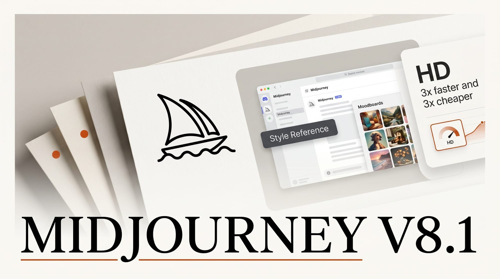 Midjourney V8.1: Faster HD, Stable SREFs and Moodboards