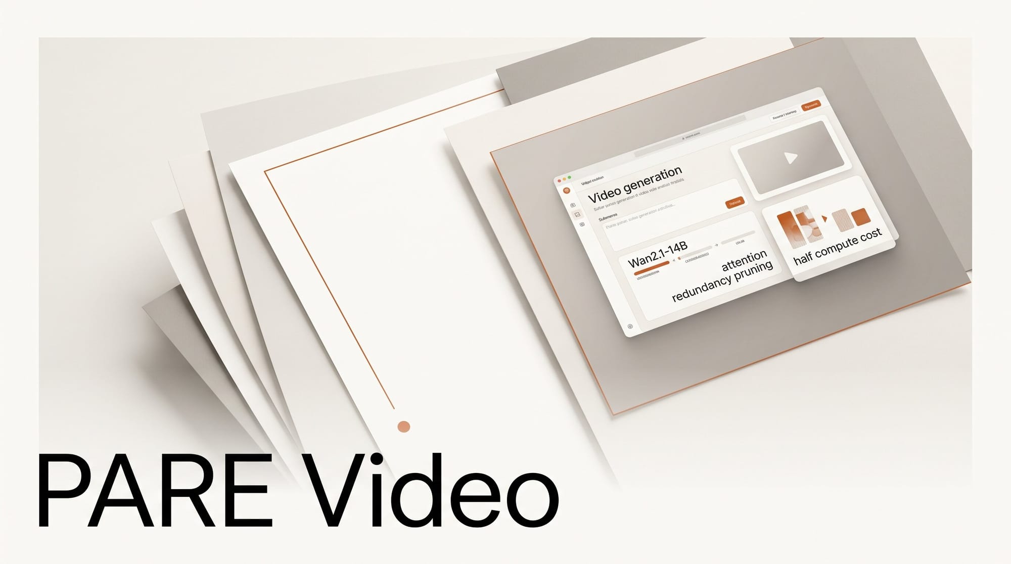 PARE: Run Wan2.1-14B Video Models at Half Compute