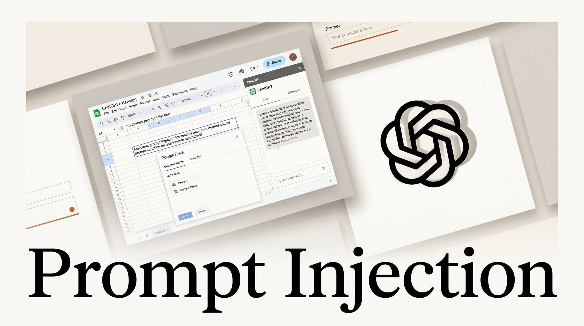 ChatGPT for Sheets: Prompt Injection Steals Your Drive