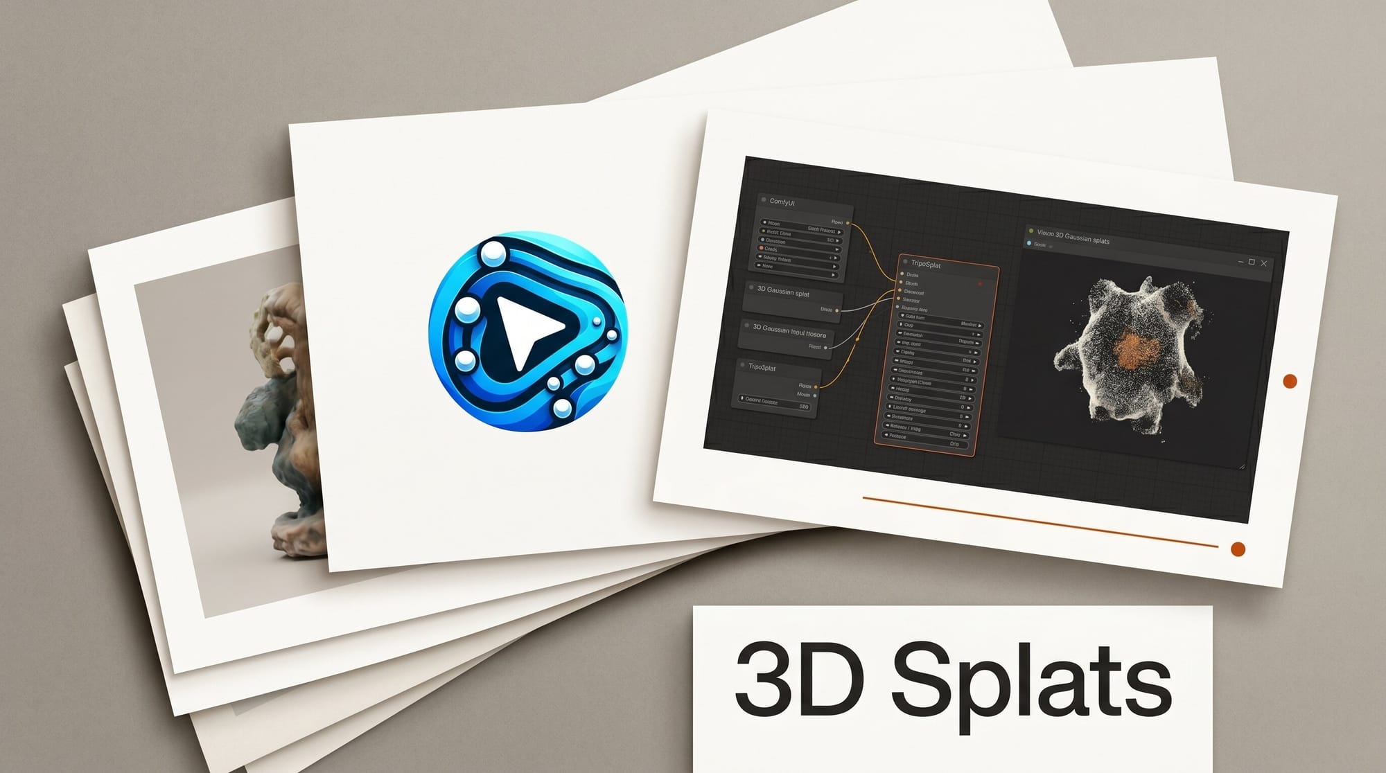 ComfyUI Gets Native 3D Gaussian Splats with TripoSplat