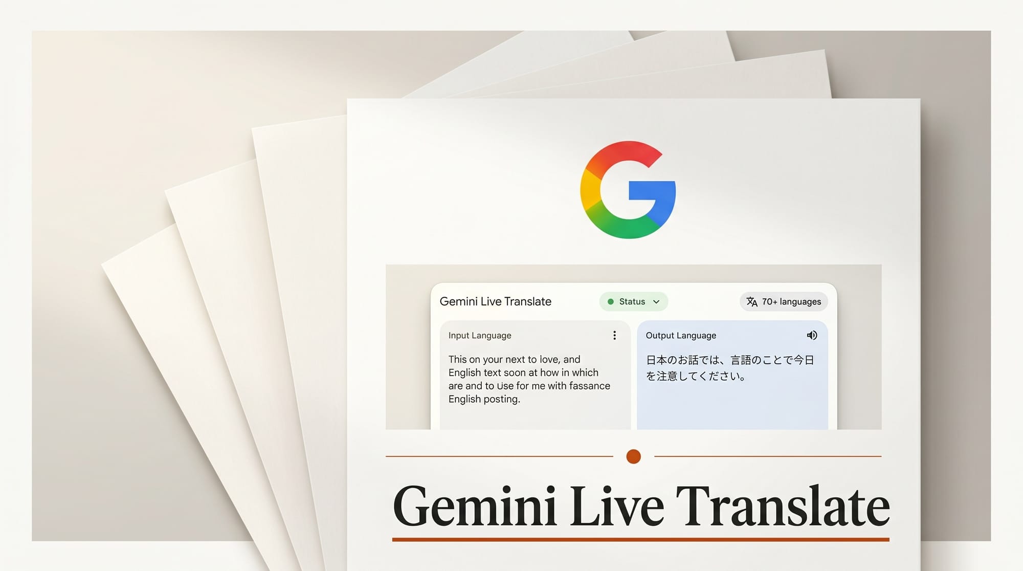 Gemini 3.5 Live Translate: 70+ Languages, Real Time