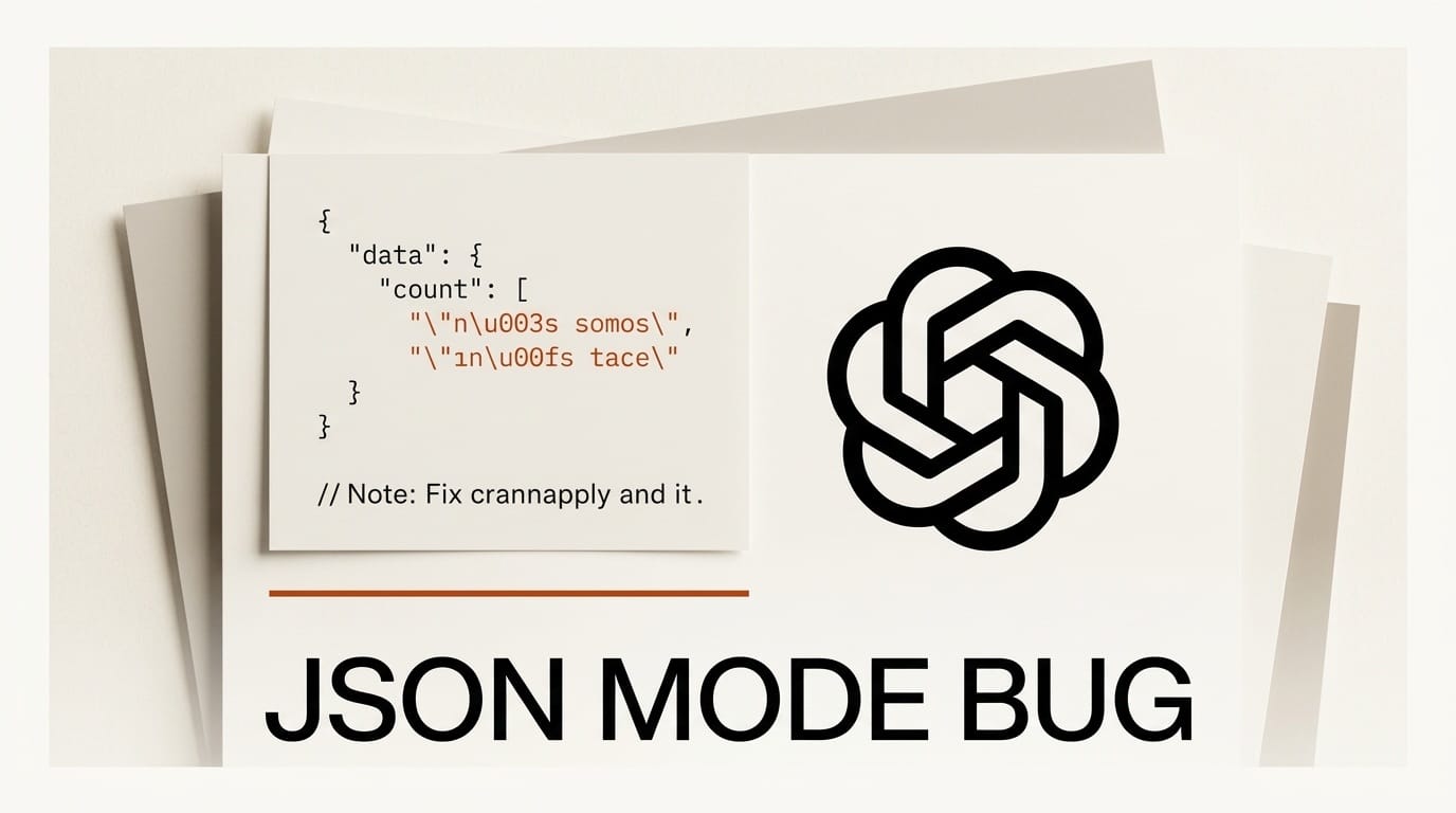 OpenAI JSON Mode Corrupts Accented Text: How to Fix It