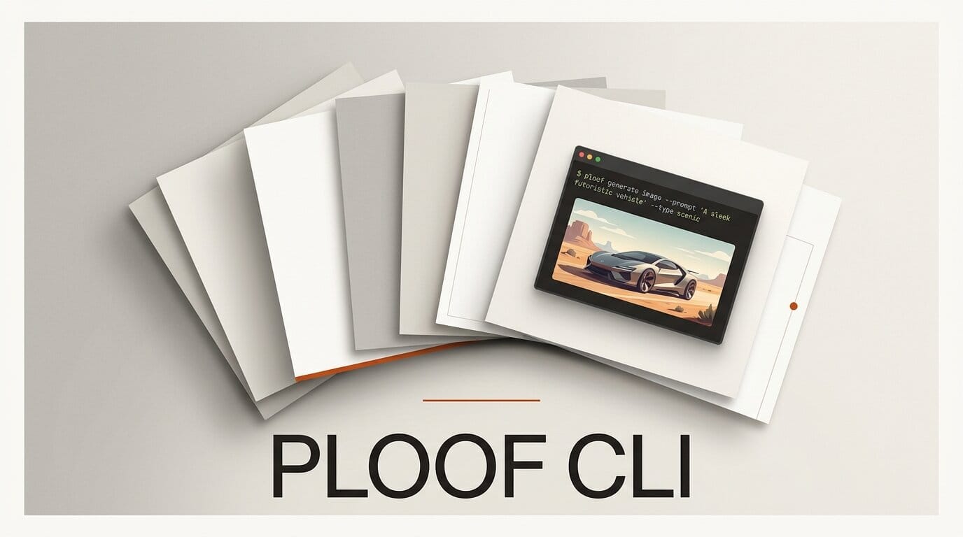 Ploof: Agent-Native CLI for AI Image, Video, Audio