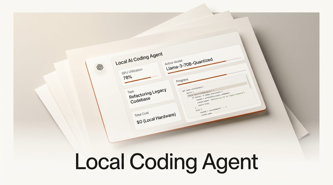 How to Run a Local AI Coding Agent on One GPU