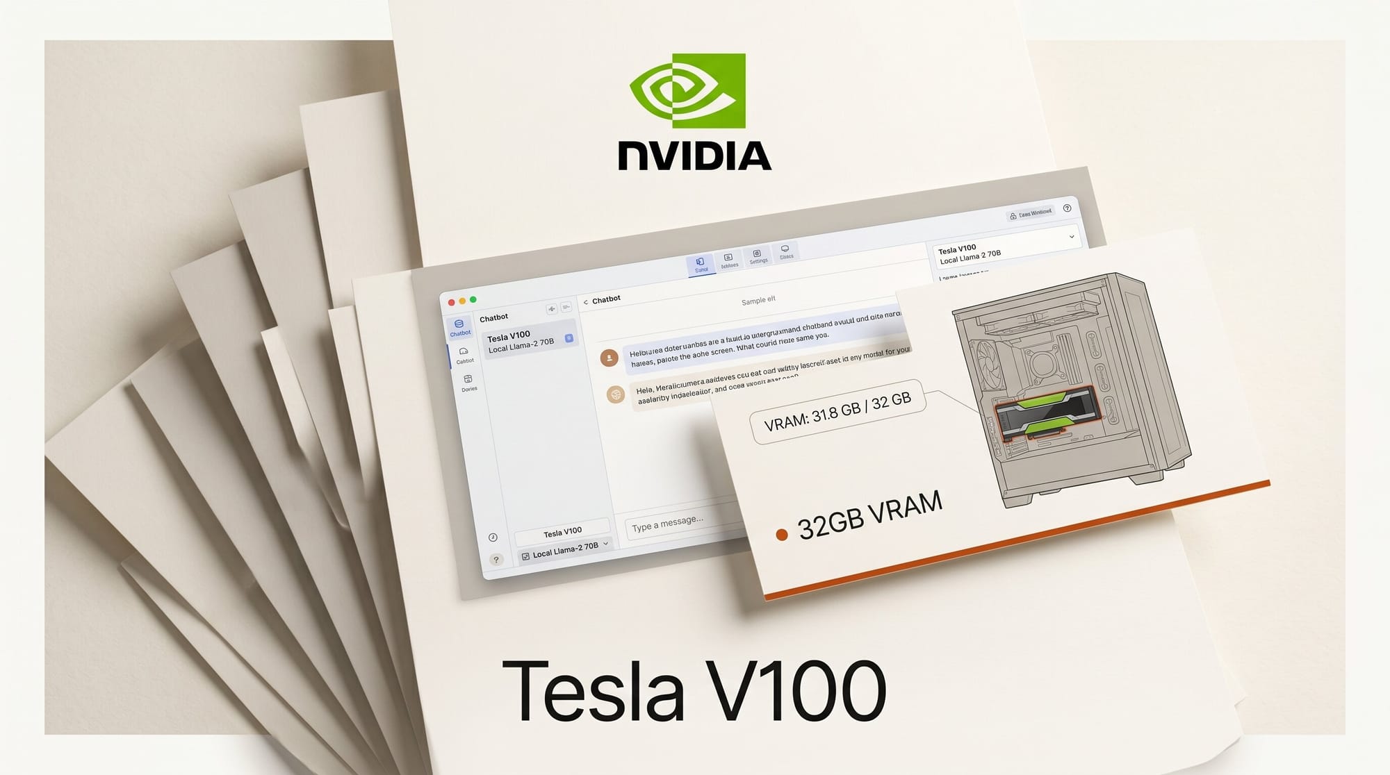 Tesla V100 in a Gaming PC: 32GB Local LLM for £200