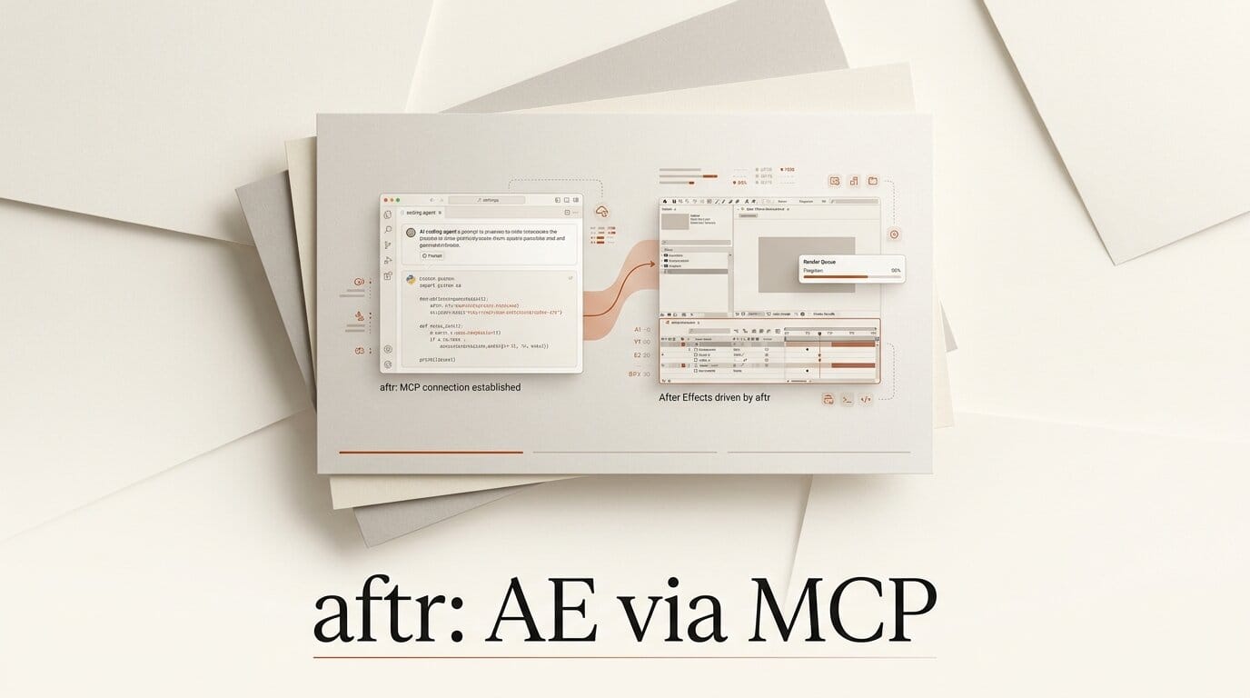 aftr: Drive After Effects From Claude Code via MCP