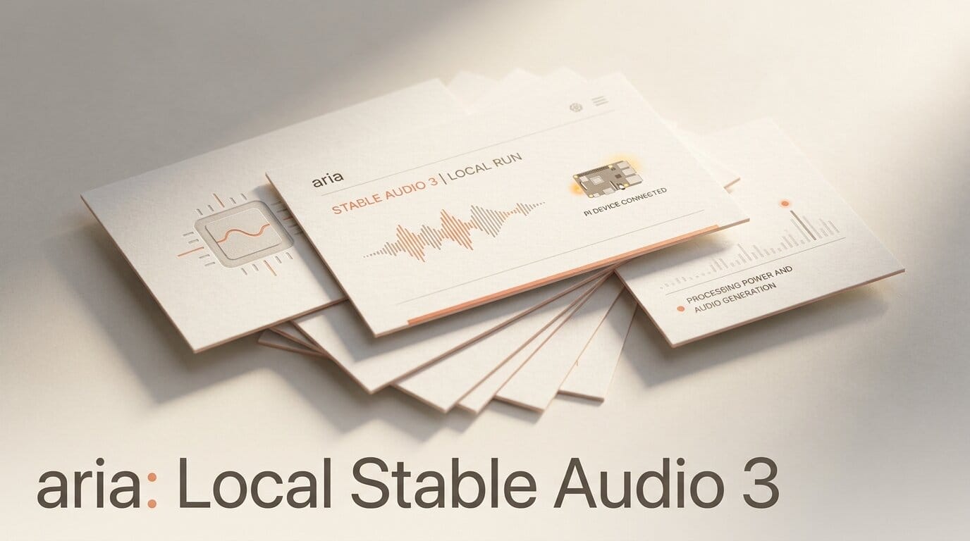 Run Stable Audio 3 Locally on a Raspberry Pi With aria