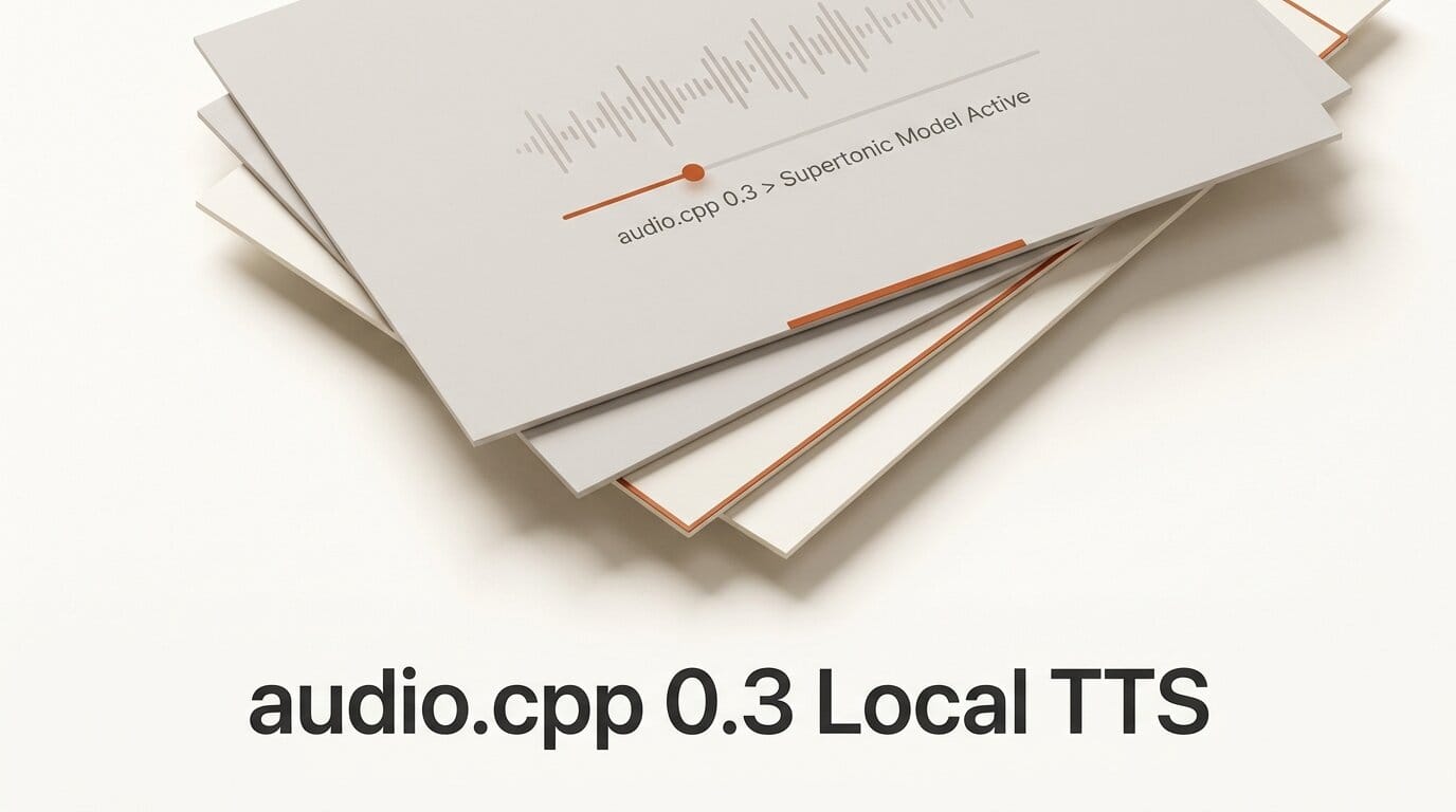 audio.cpp 0.3 Adds Supertonic 3 and 4 Local TTS Models