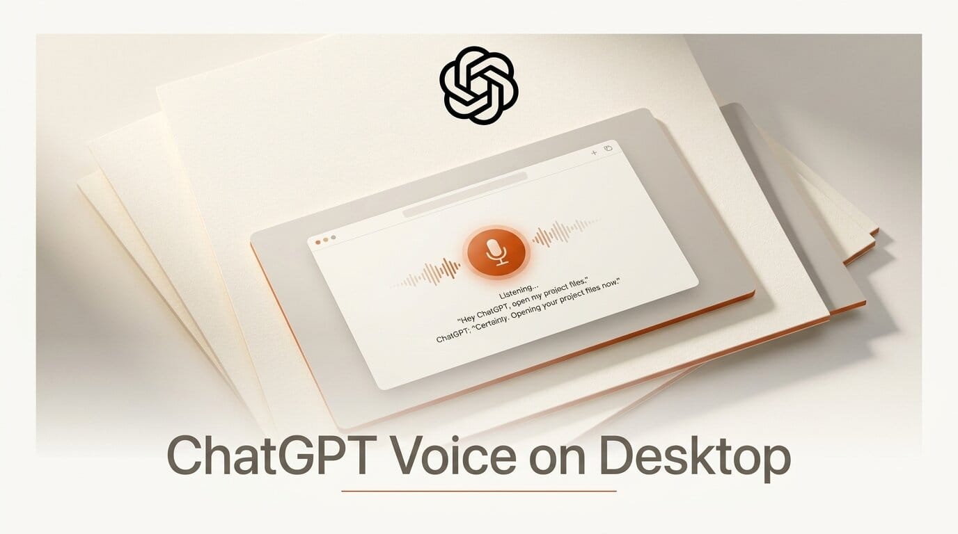 ChatGPT Voice on Desktop: Hands-Free Agent Control