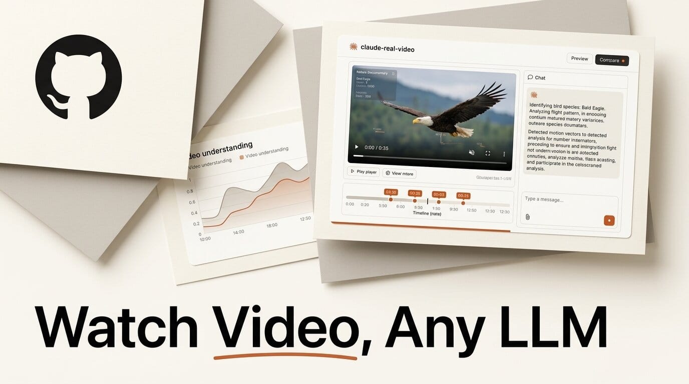 Claude-Real-Video: Let Any LLM Actually Watch a Video
