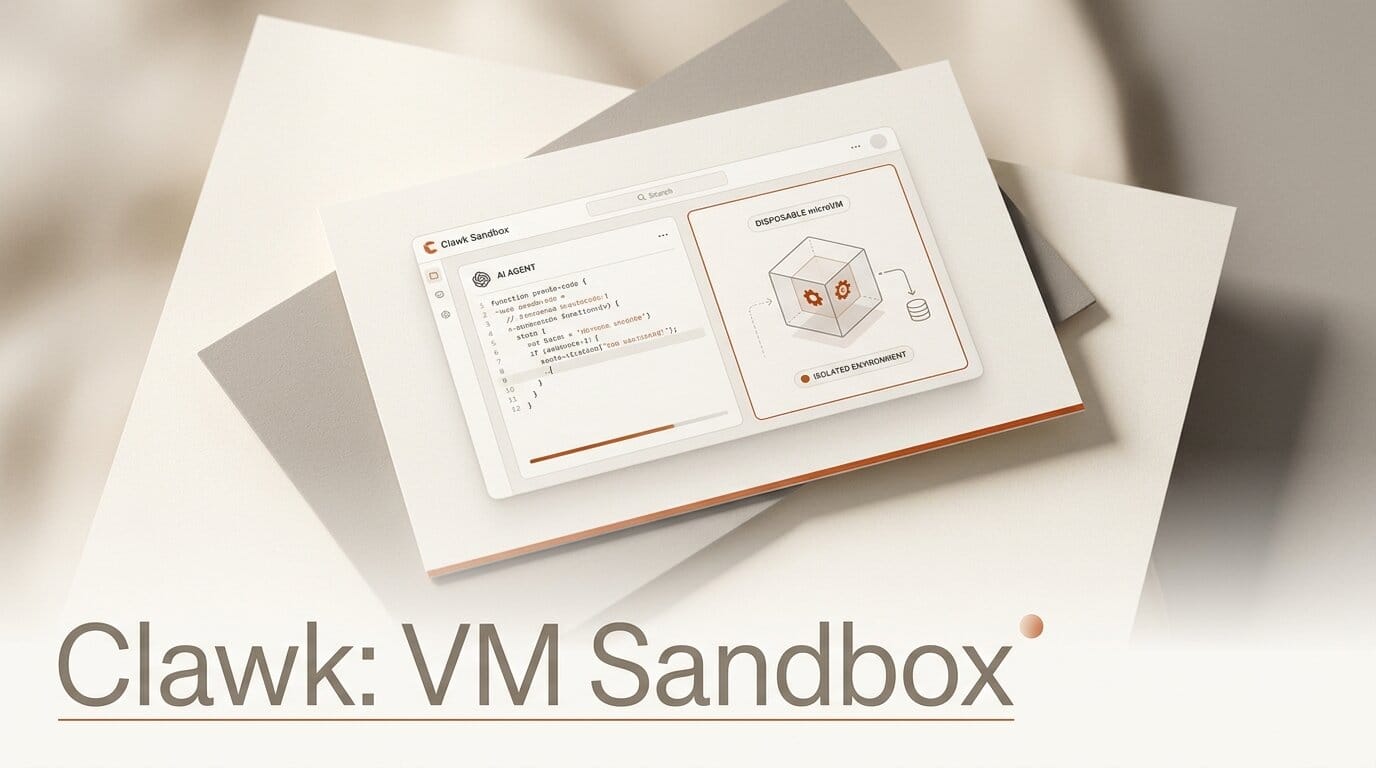 Clawk: Sandbox Autonomous AI Coding Agents in a VM