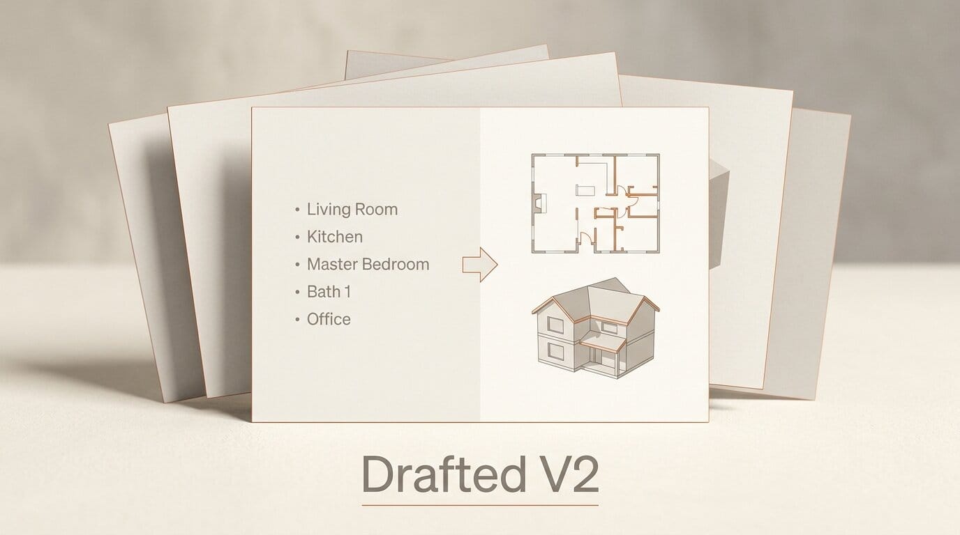 Drafted V2 Generates AI Home Plans in 2D and 3D