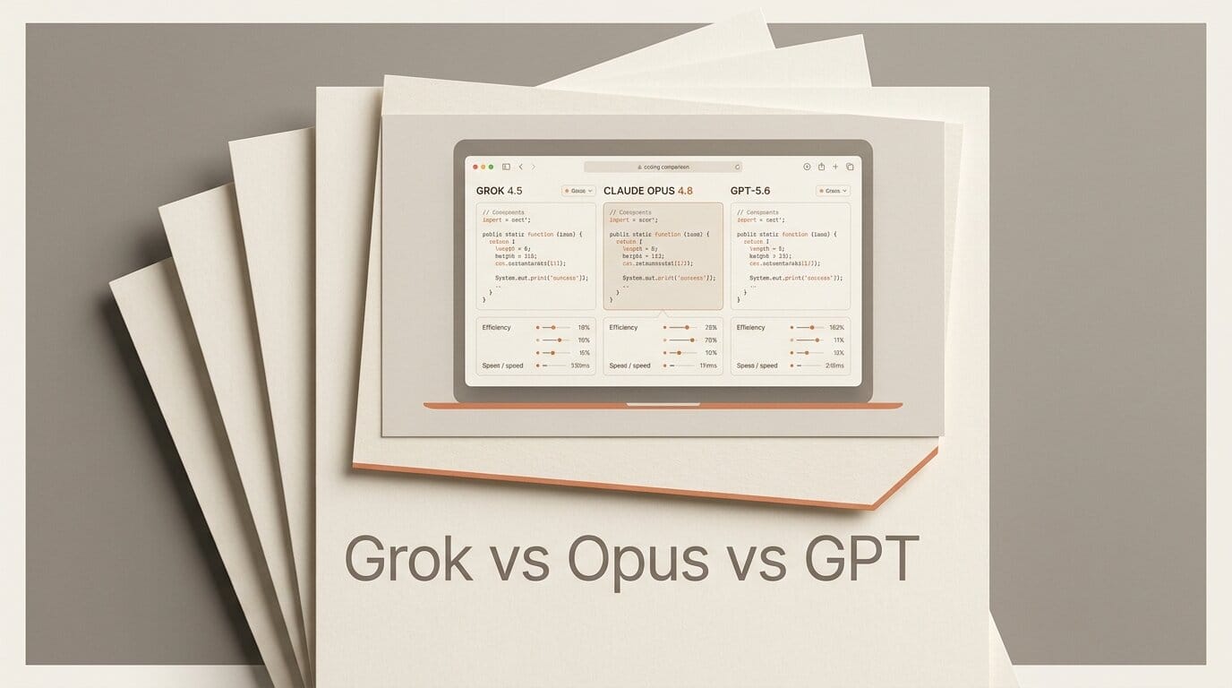 Grok 4.5 vs Opus 4.8 vs GPT-5.6: Coding Tested