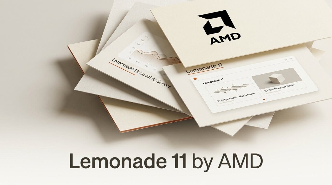 Lemonade 11.0: AMD's Local AI Server Adds TTS and 3D