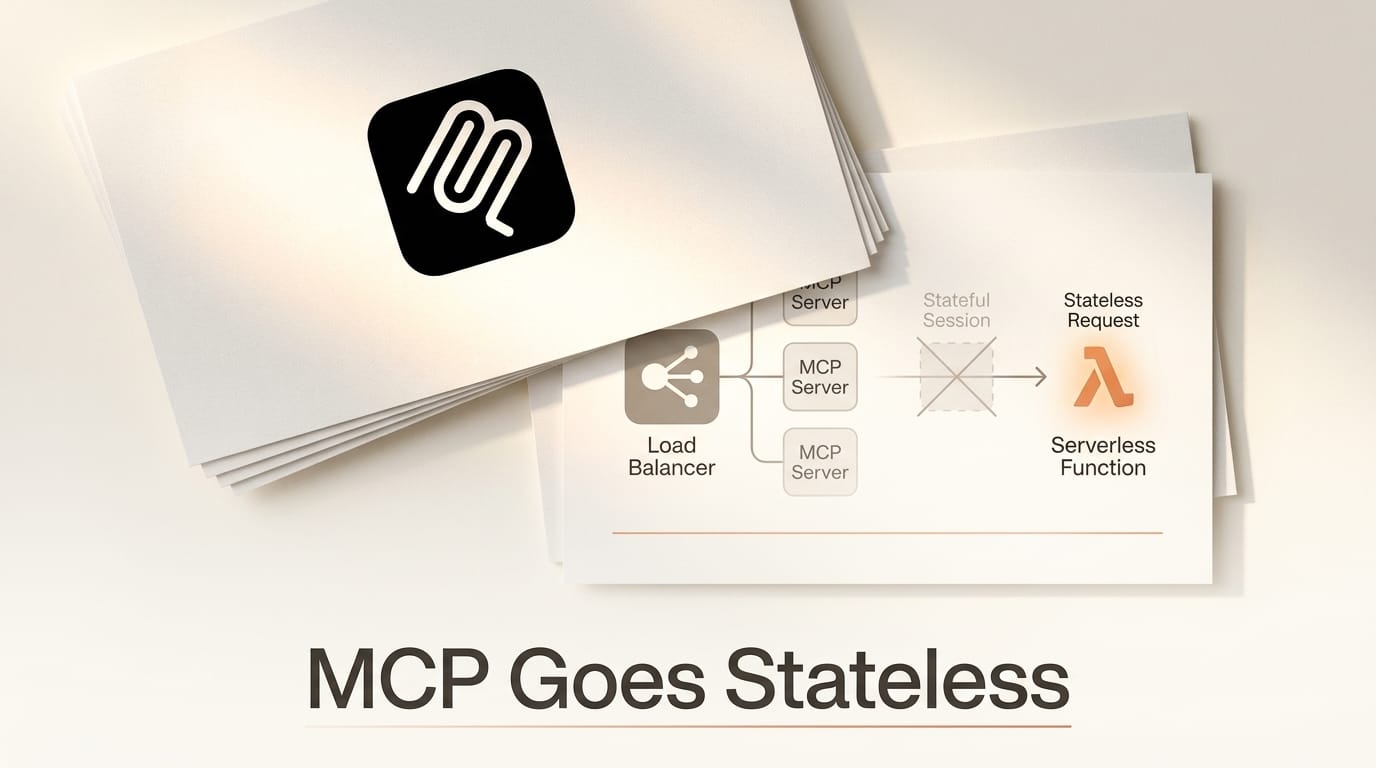 MCP Goes Stateless: The 2026-07-28 Spec Explained