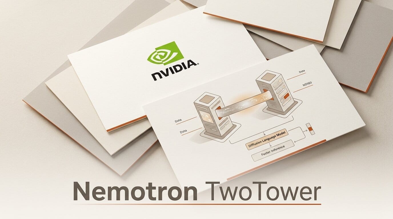 NVIDIA Nemotron TwoTower: 2.4x Faster Open Diffusion LLM