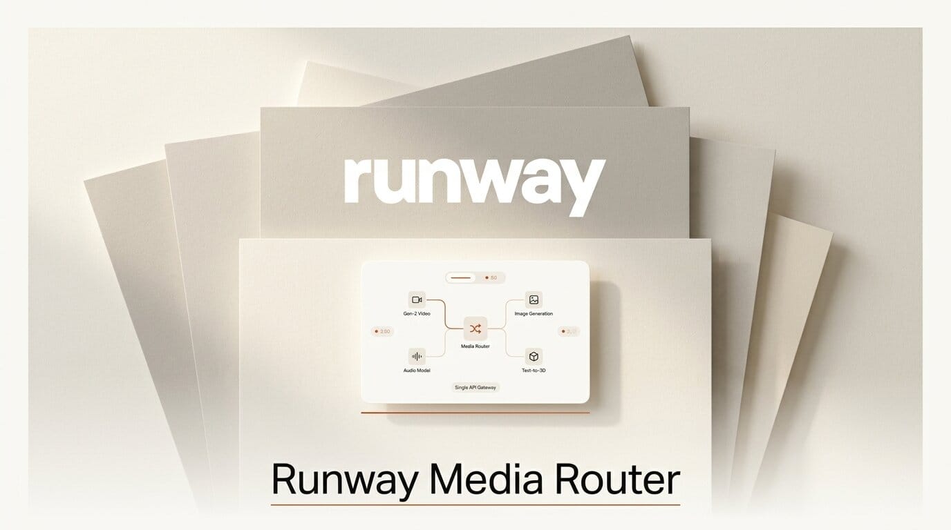 Runway Media Router: One API for Every Media Model