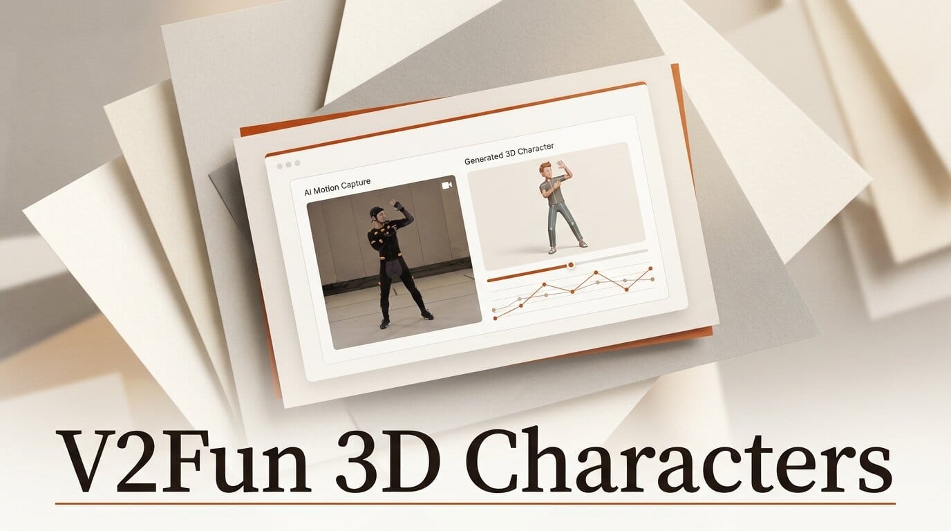V2Fun: AI 3D Character Generator With Motion Capture