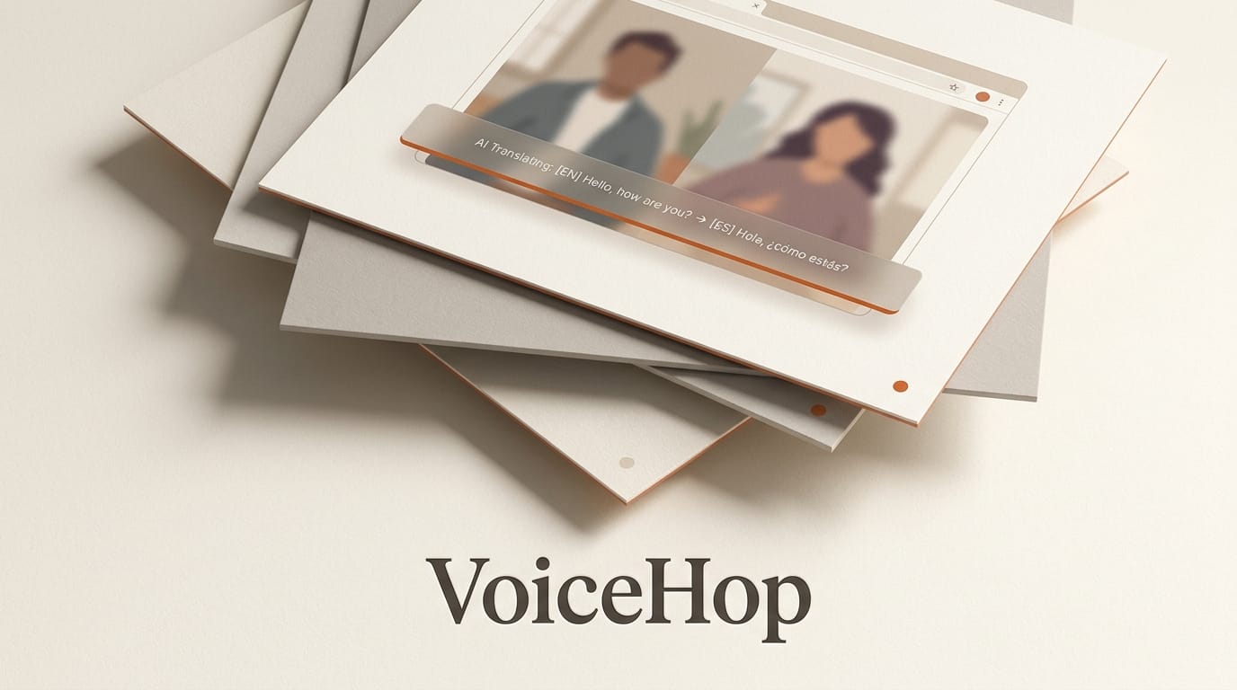 VoiceHop Brings Real-Time AI Voice Translation to Video