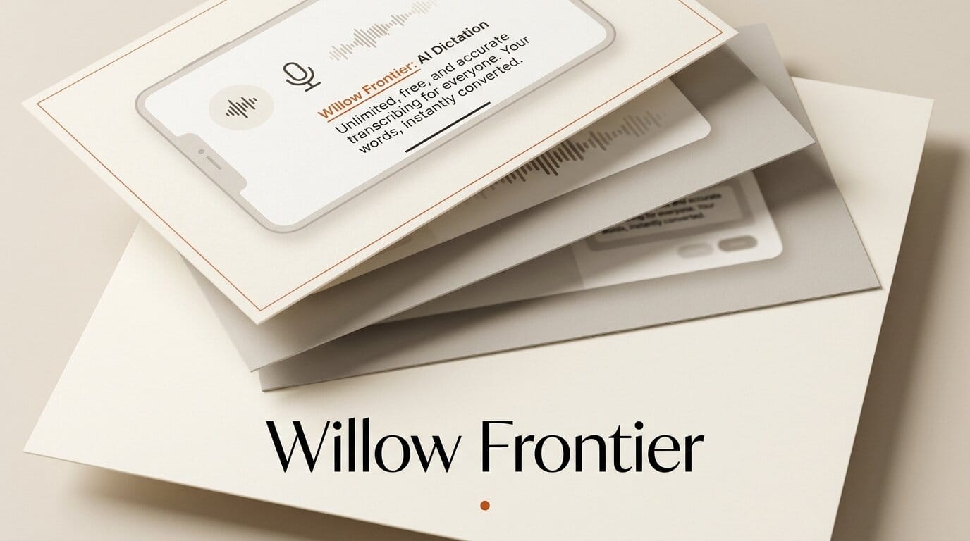 Willow Frontier: Free Unlimited AI Dictation
