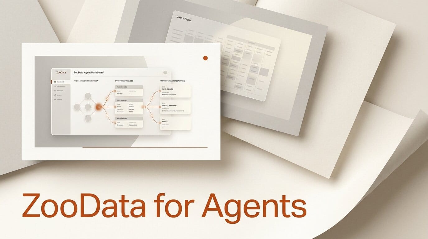 ZooData Gives AI Agents a Structured Data Layer