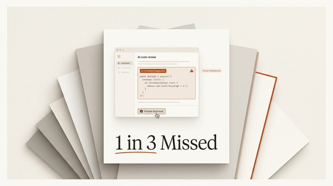 AI Coding Agents: Humans Miss 1 in 3 Threats
