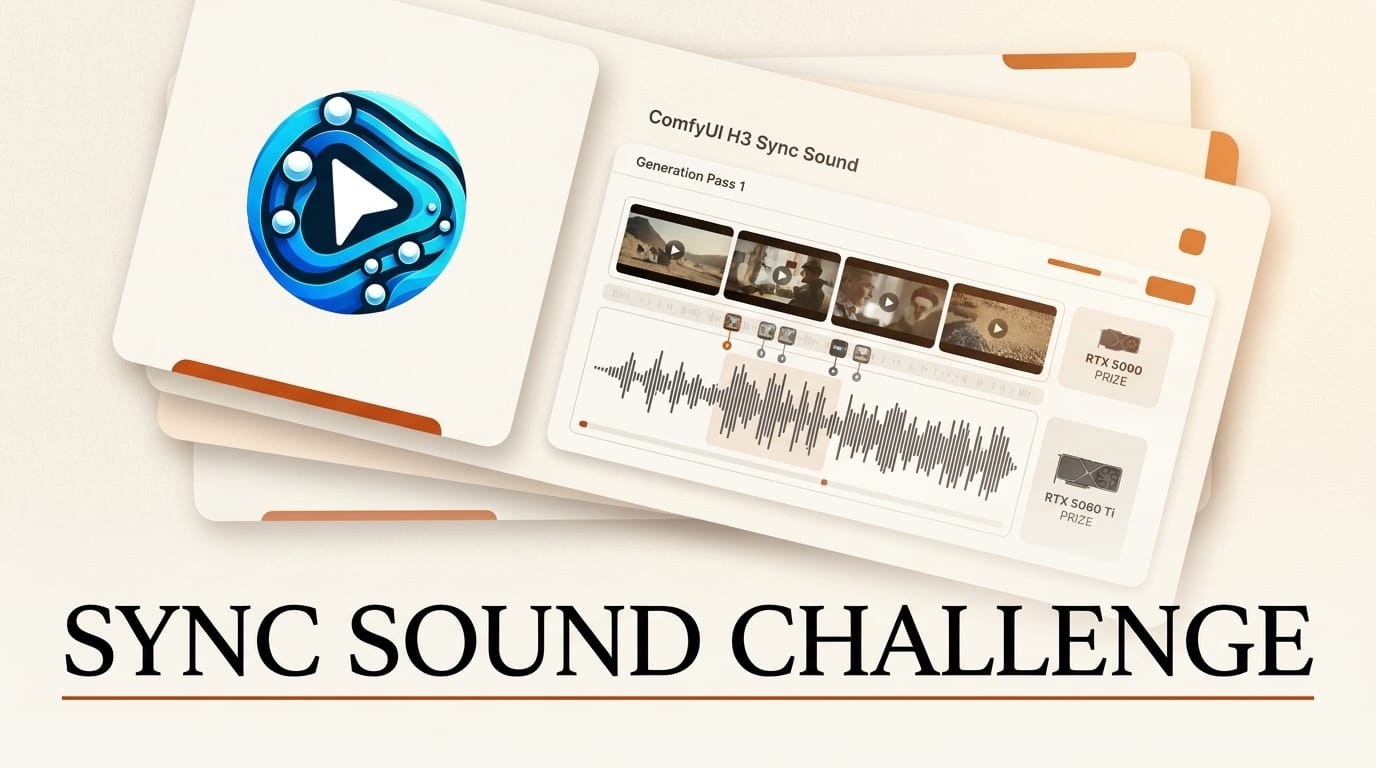 ComfyUI H3 Sync Sound Challenge Offers RTX 5090 Prize