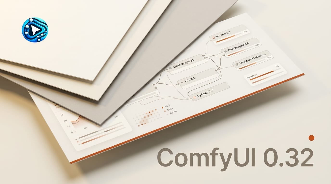 ComfyUI v0.32.0: New Nodes, Memory Fixes, PyTorch 2.7