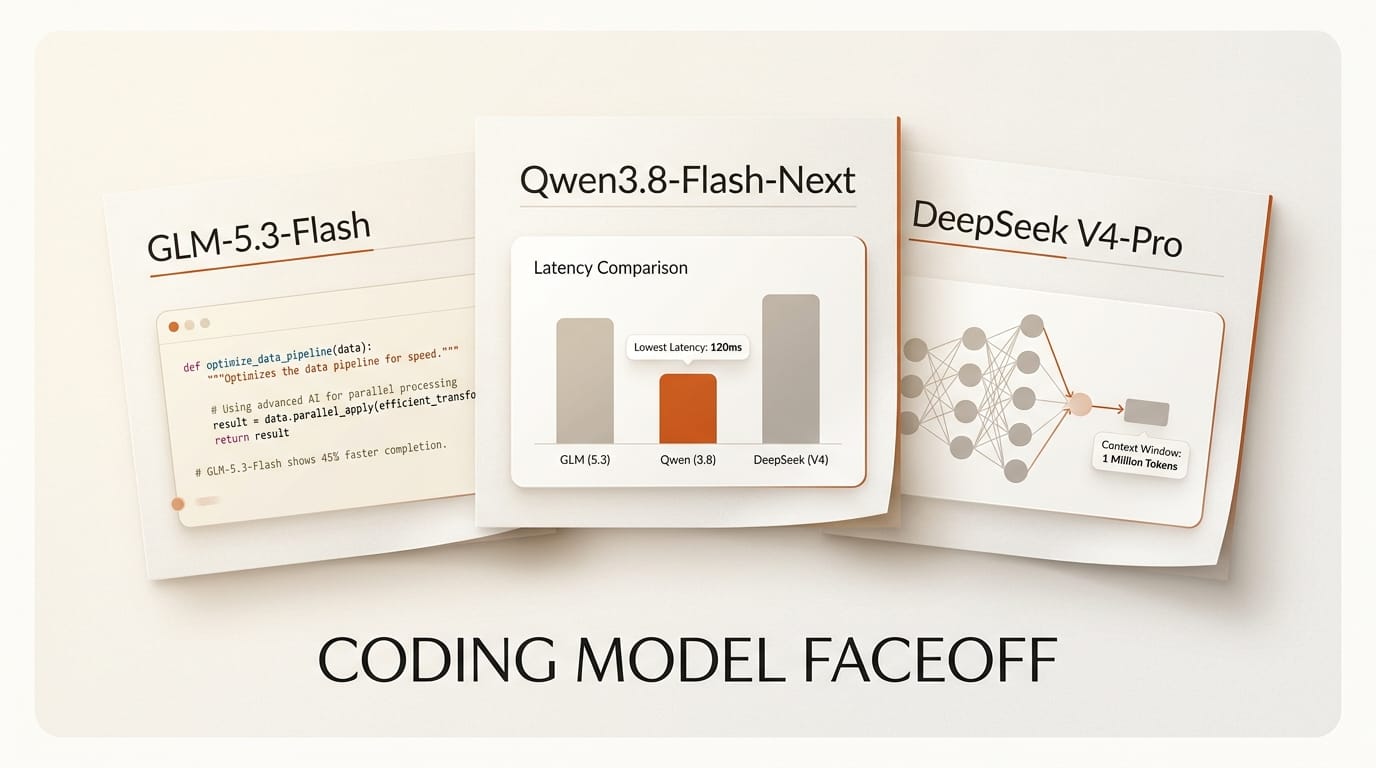 GLM-5.3-Flash vs Qwen3.8-Flash-Next vs DeepSeek V4