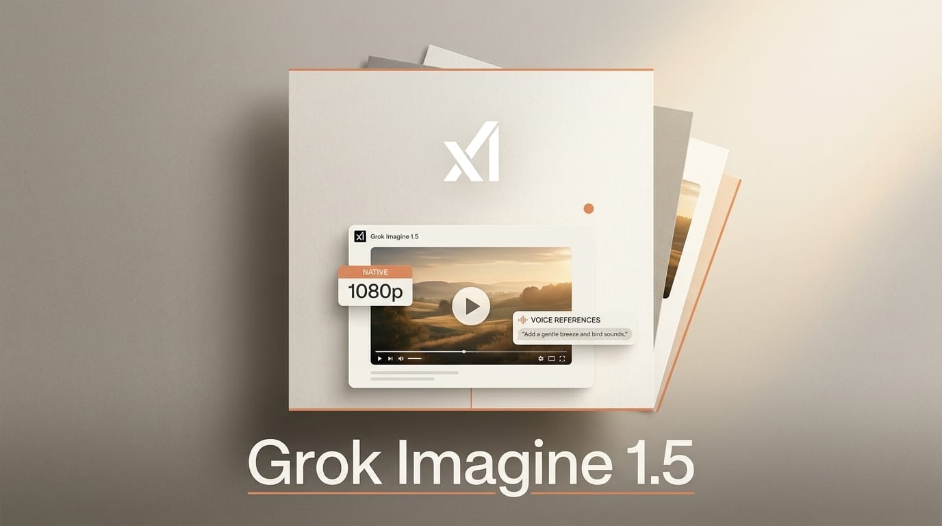 Grok Imagine 1.5 Adds 1080p and Voice References