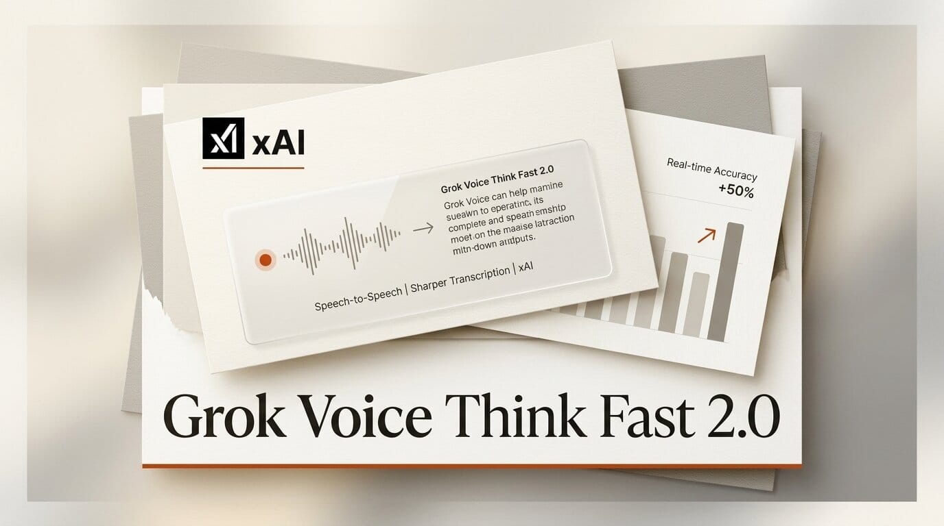 Grok Voice Think Fast 2.0: xAI's New Speech Model