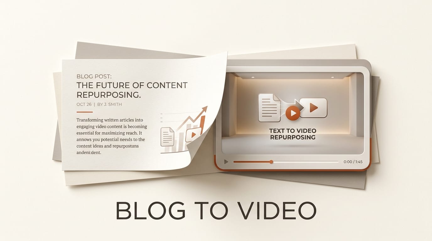 How to Turn a Blog Post Into a Video With AI