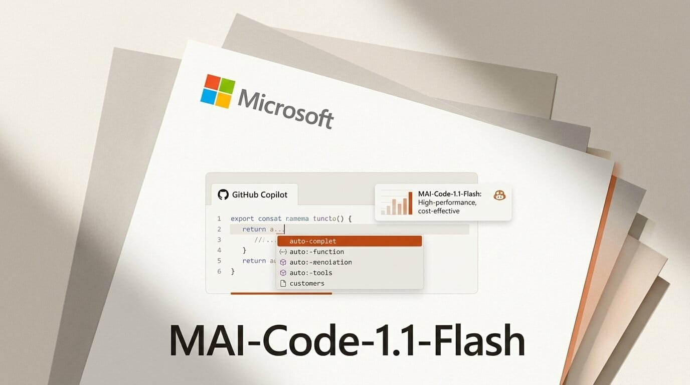 MAI-Code-1.1-Flash: Microsoft's Cheaper Copilot Model