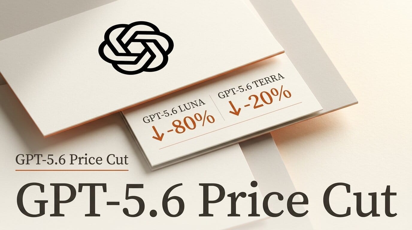 OpenAI Cuts GPT-5.6 Luna 80%, Terra 20% in API Price Drop