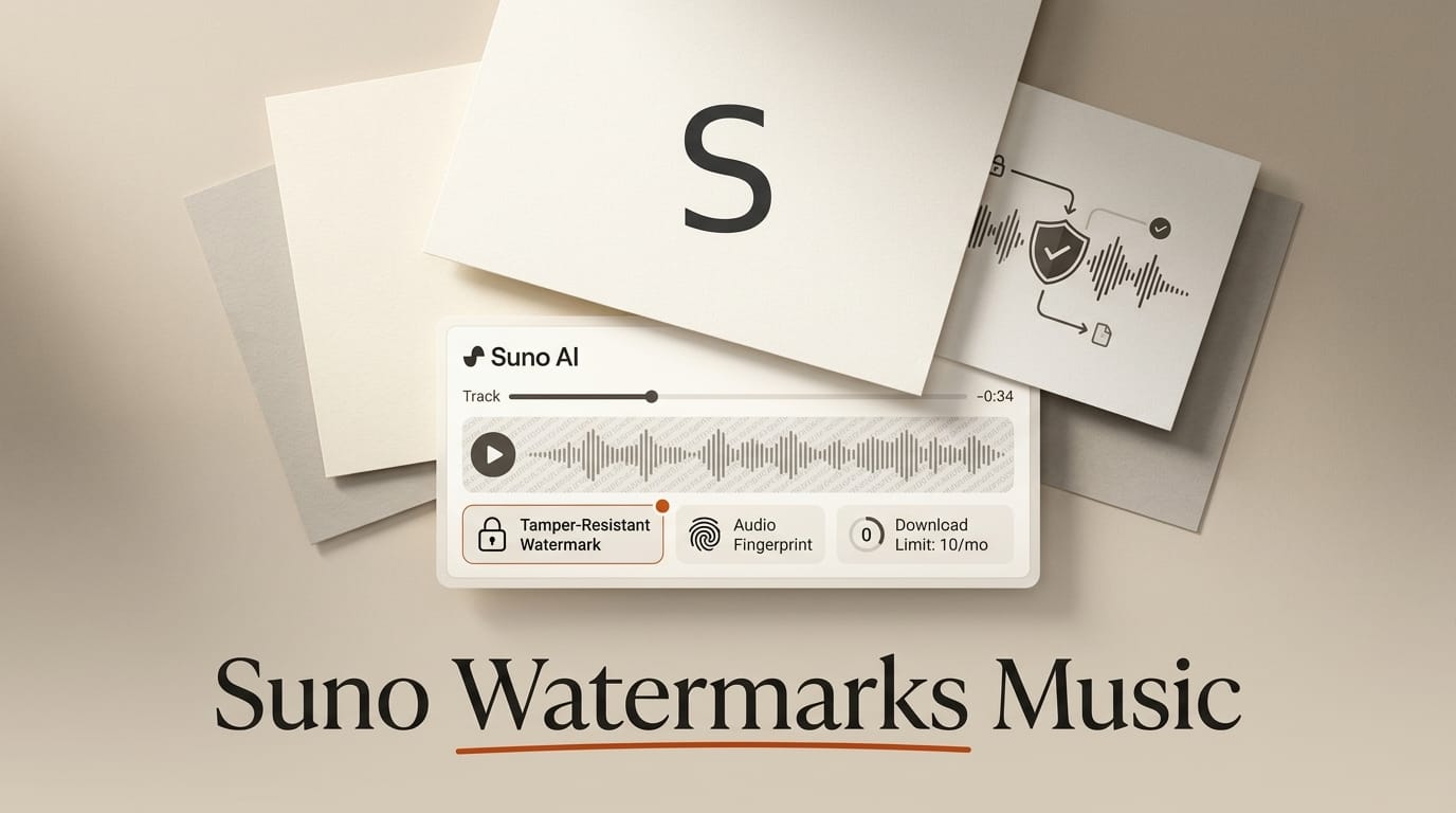 Suno Adds Watermarking and Download Limits to AI Music