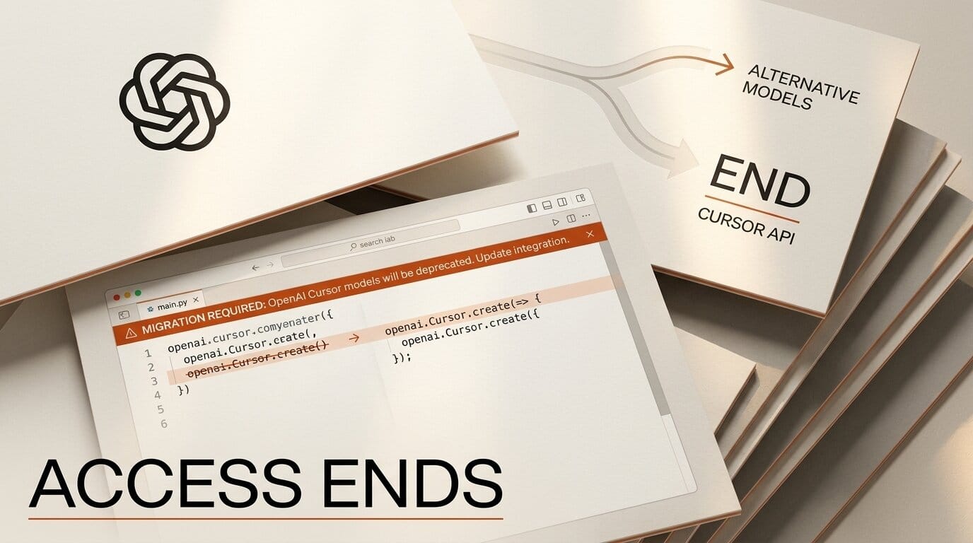 OpenAI Ends GPT Access in Cursor: Dev Migration Guide