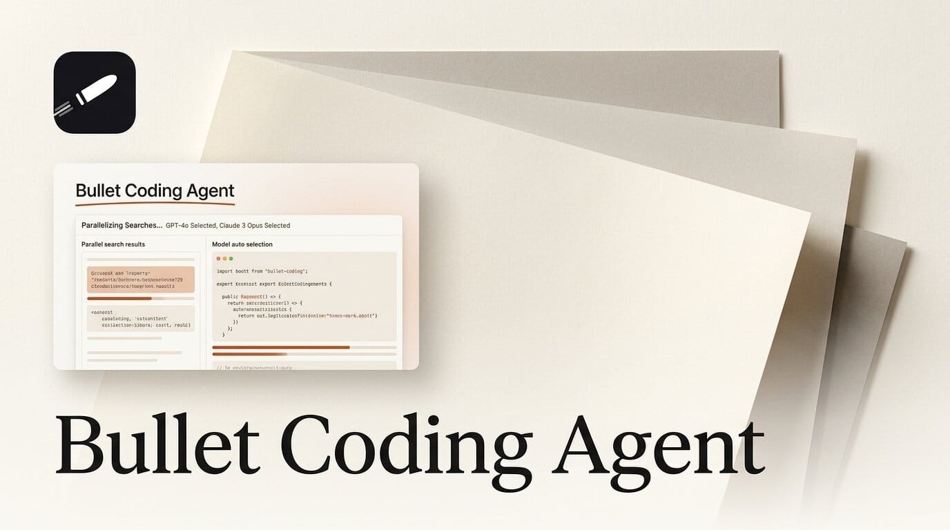 Bullet: Faster AI Coding Agent, Free Public Beta