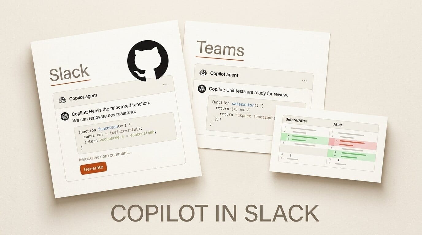 GitHub Copilot Agents Come to Teams and Slack