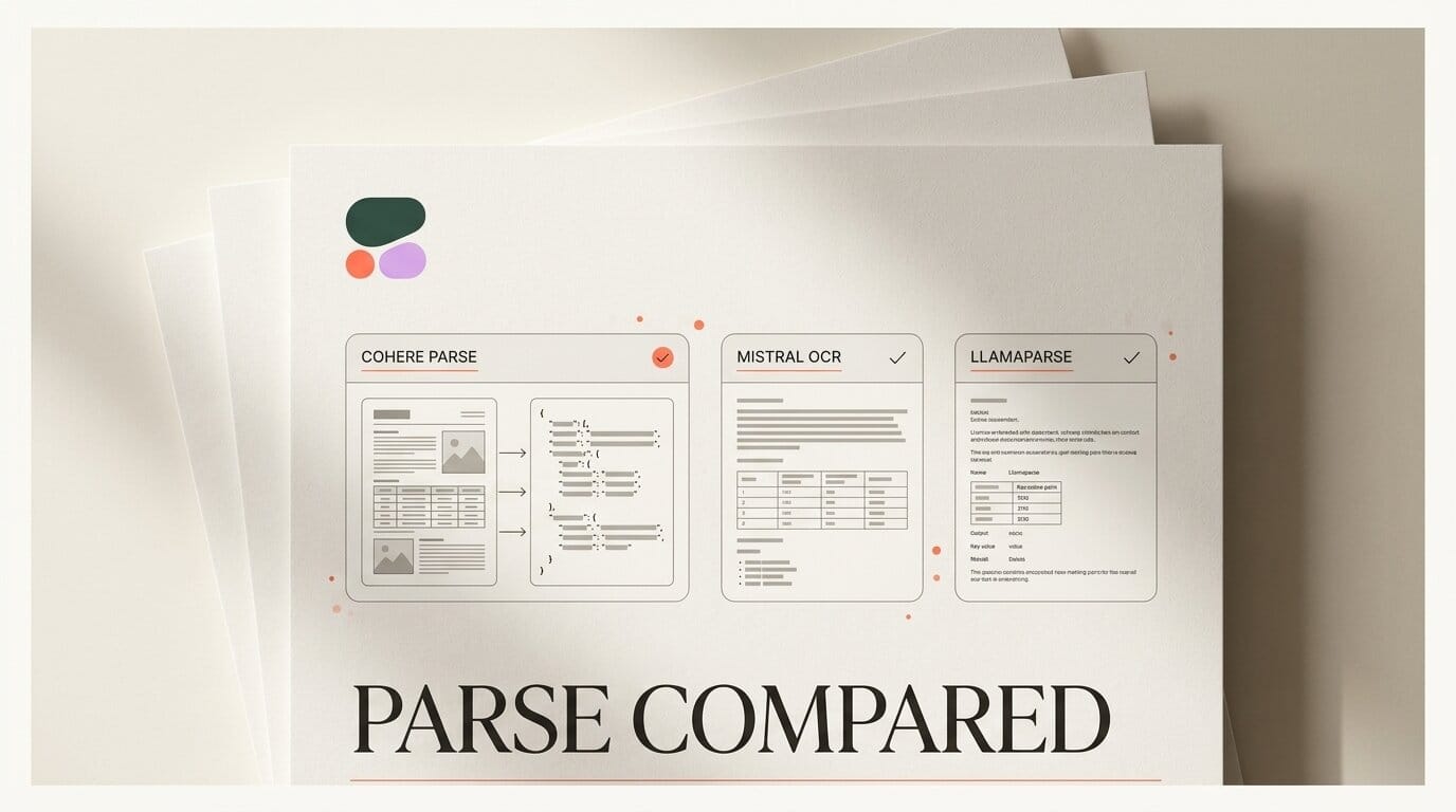 Cohere Parse vs Mistral OCR and LlamaParse in 2026